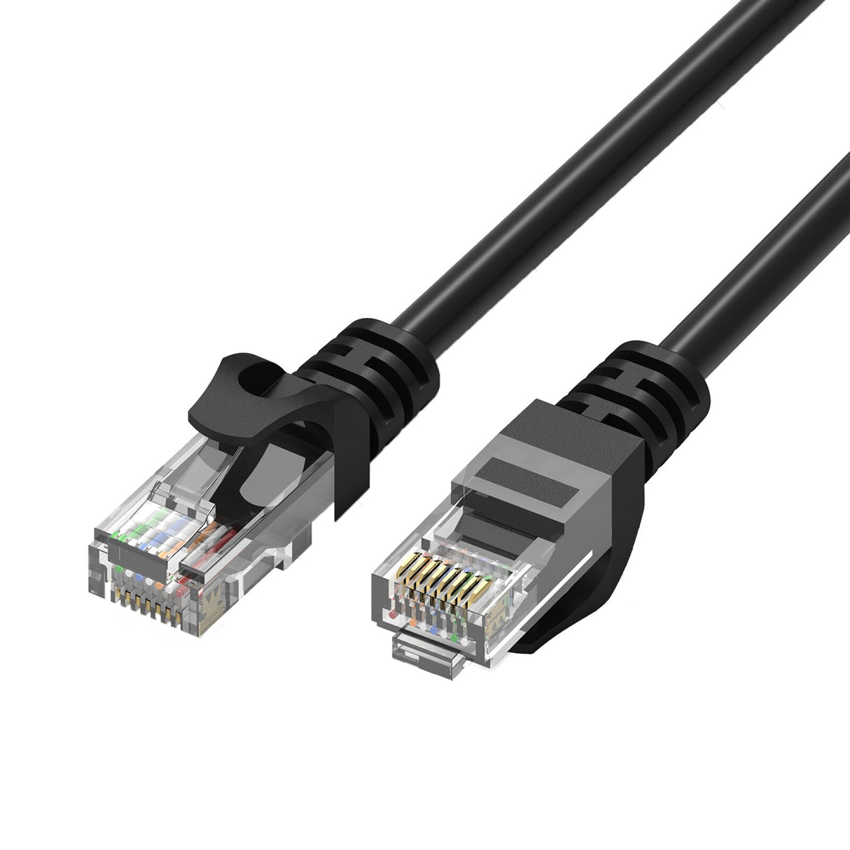 PREVO CAT6-BLK-1M networking cable Black