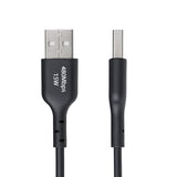 StarTech.com 3ft (1m) USB-A to USB-C Charging Cable, Charge & Sync, 3A, USB 2.0, TPE Jacket - Black USB Charging Cord