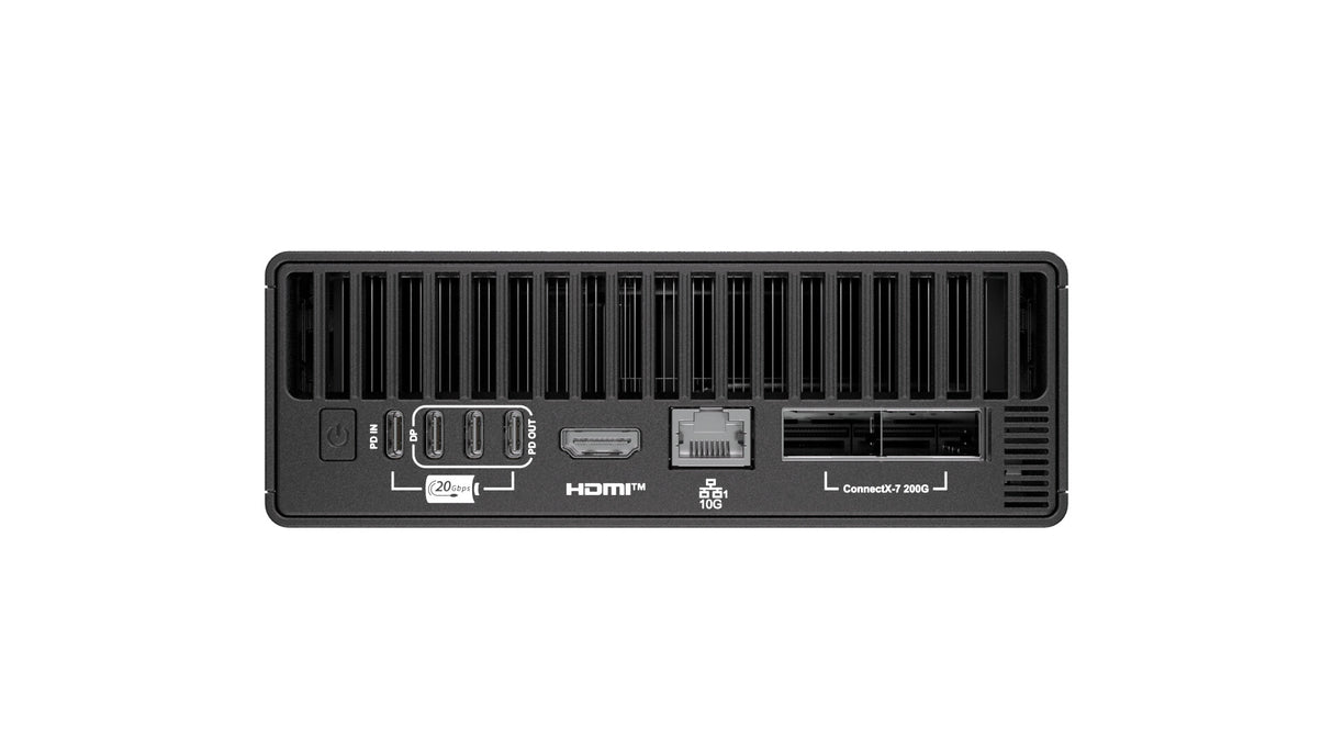 MSI EdgeXpert AI Supercomputer Desktop, NVIDIA DGX Spark GB10 Grace Blackwell Architecture, 128GB LPDDR5 Unify Memory, 4TB SSD, ARM CPU, WiFi 7, BT 5.3, NVIDIA DGX OS - EDGEXPERT NVIDIA DGX GB10 128GB 4TB