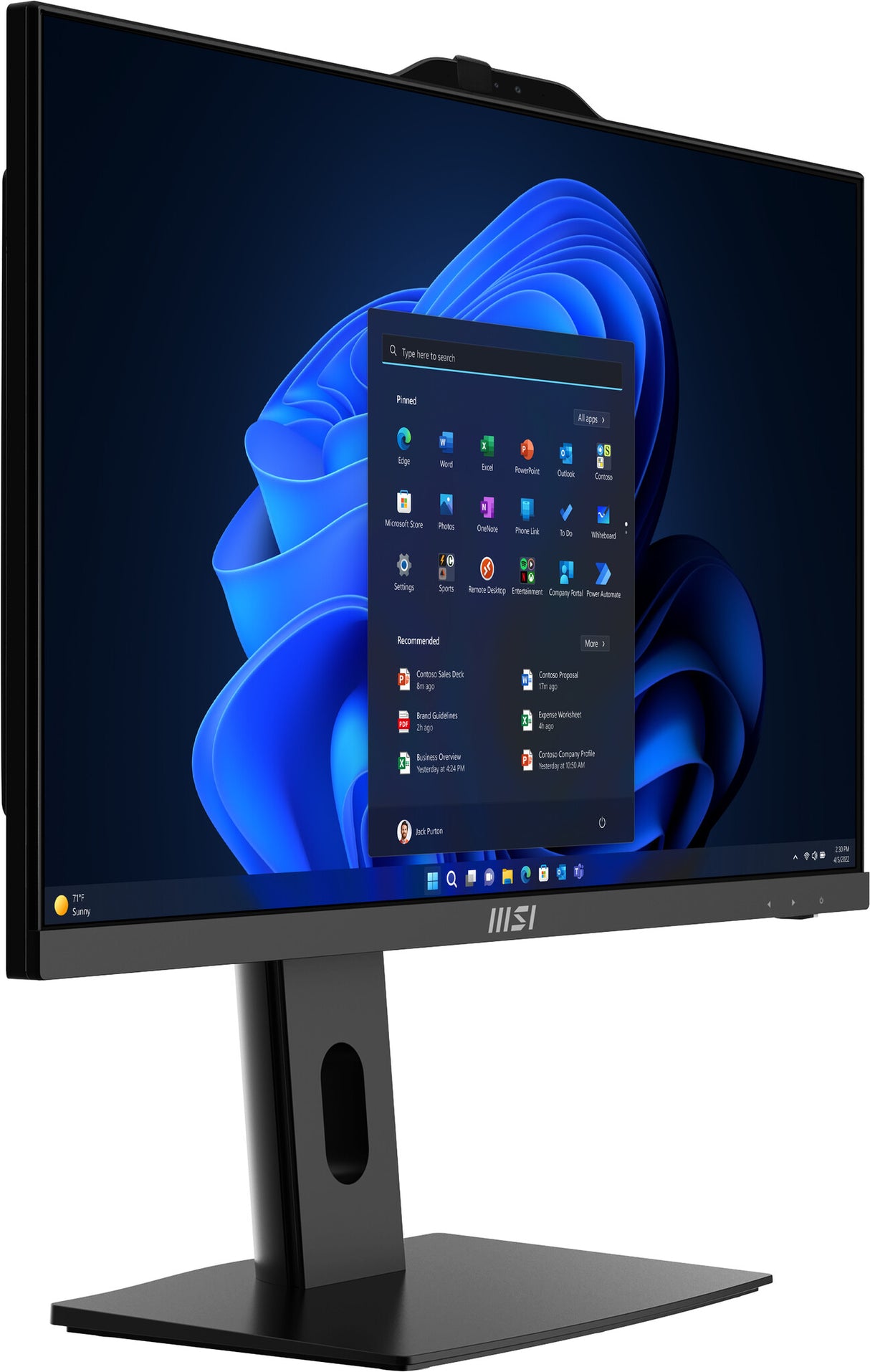 MSI Pro AP242P 14M Intel Core i3 14100 All in One PC Barebone, (NO RAM, NO Storage, NO OS), 23.8 Inch IPS Screen/UHD Graphics/Type-C/USB/LAN/HDMI/DP/WiFi 6E/BT 5.3/VESA