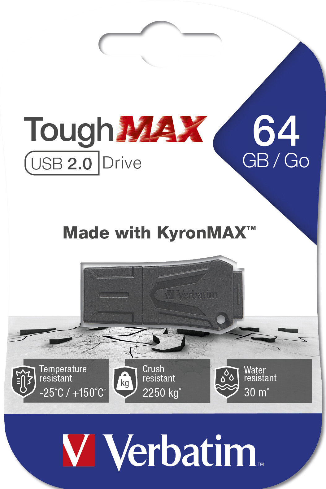 Verbatim ToughMAX - USB Drive 64 GB - Black