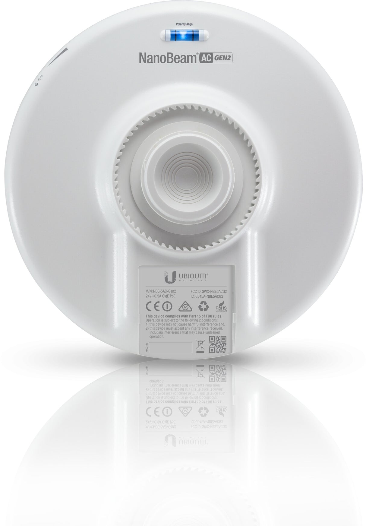 Ubiquiti NanoBeam 5AC Gen 2 Network bridge 450 Mbit/s White
