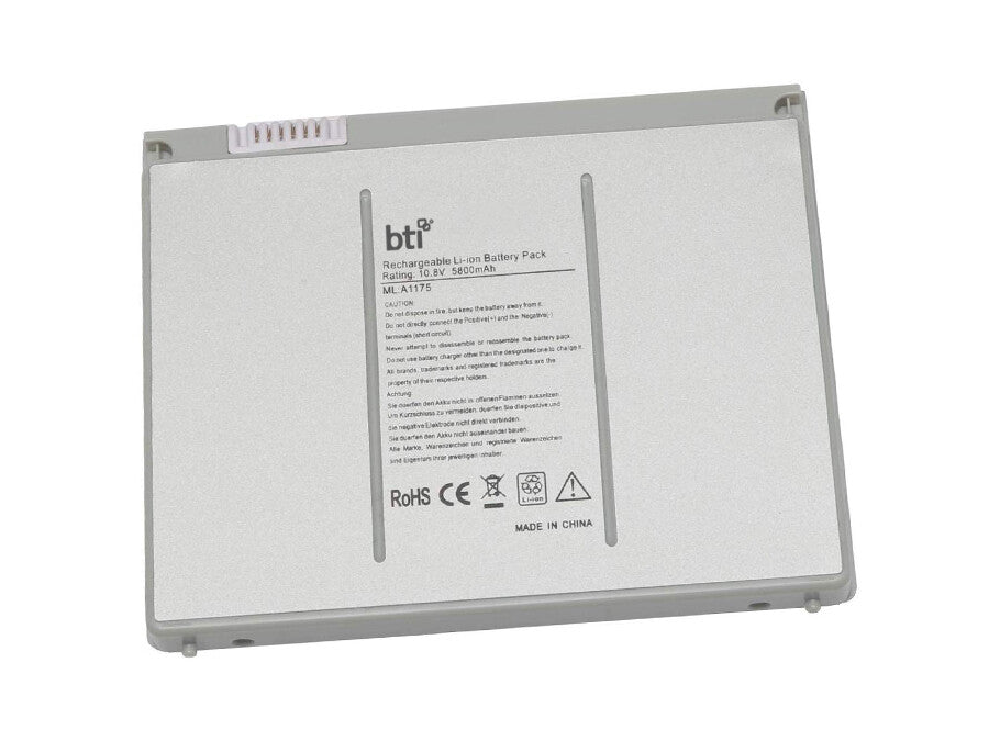 BTI 56Wh 3 cell A1175 compatible battery for APPLE MACBOOK PRO 15-INCH LATE 2007 MA895LL/A MACBOOK PRO 15-INCH LATE 2007 MA896LL/A