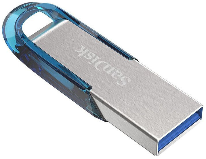 SanDisk Ultra Flair USB flash drive 64 GB USB Type-A 3.2 Gen 1 (3.1 Gen 1) Blue, Silver