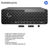HP Z2 SFF G1i Wolf Pro Security Edition Intel Core Ultra 7 265K 48 GB DDR5-SDRAM 1 TB SSD NVIDIA RTX Pro 2000 Blackwell Windows 11 Pro Workstation AI Workstation, AI PC Black