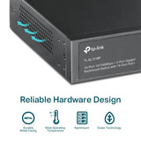 TP-Link 16-Port 10/100 Mbps + 2-Port Gigabit Rackmount PoE Switch with 16-Port PoE+