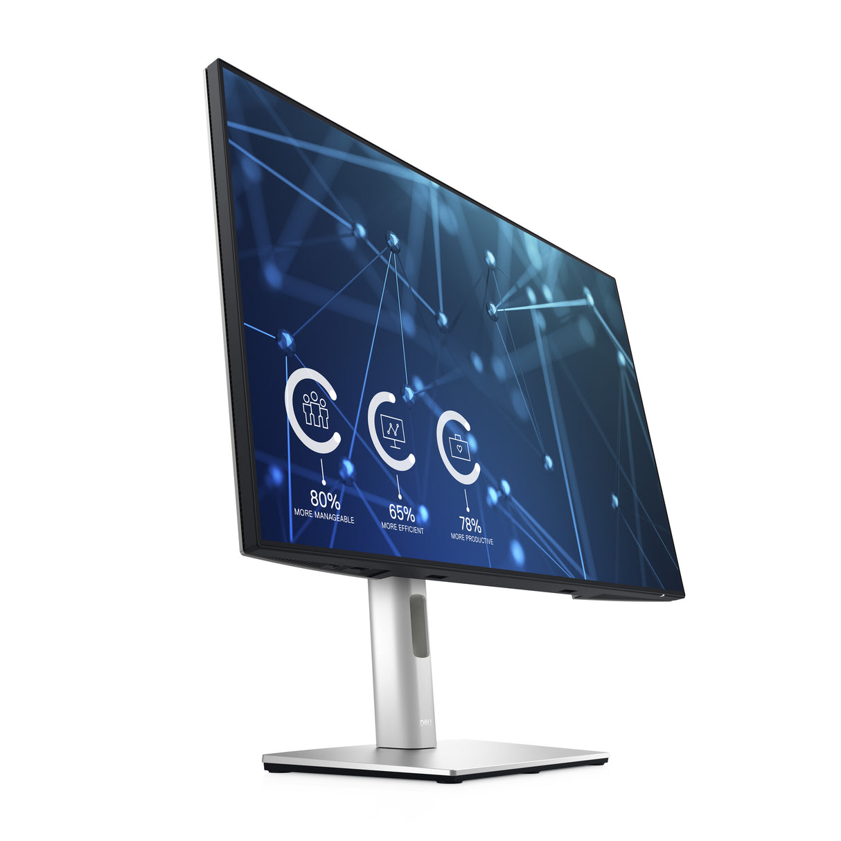 DELL UltraSharp U2421E computer monitor 61.2 cm (24.1") 1920 x 1200 pixels WUXGA LCD Silver