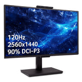 Acer B8 Vero B278UG - 27", Quad HD (2560x1440), 120Hz, 4ms, AMD Adaptive-Sync, KVM Switch, 5MP Webcam, Monitor