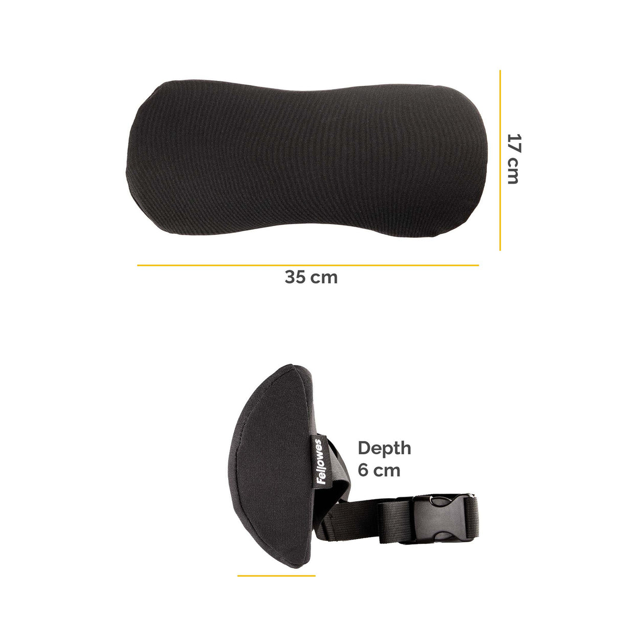 Fellowes Back Support for Office Chair Breyta Lumbar Cushion