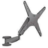 Manhattan Wall Mount for TV & Monitors (Spring Arm 3 pivots), For screens 17" to 55", VESA compatability: all between 75x75mm and 400x400mm - check the dimensions of the four mounting holes on back of screen to ensure it fits, Max 30kg, Black, Bracket