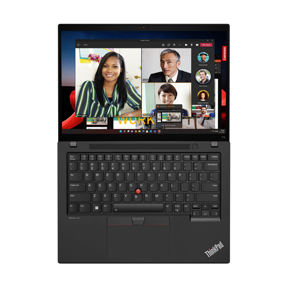 Lenovo ThinkPad T14 Gen 4 (Intel) Intel® Core™ i7 i7-1355U Laptop 35.6 cm (14") WUXGA 16 GB DDR5-SDRAM 512 GB SSD Wi-Fi 6E (802.11ax) Windows 11 Pro UK English Black