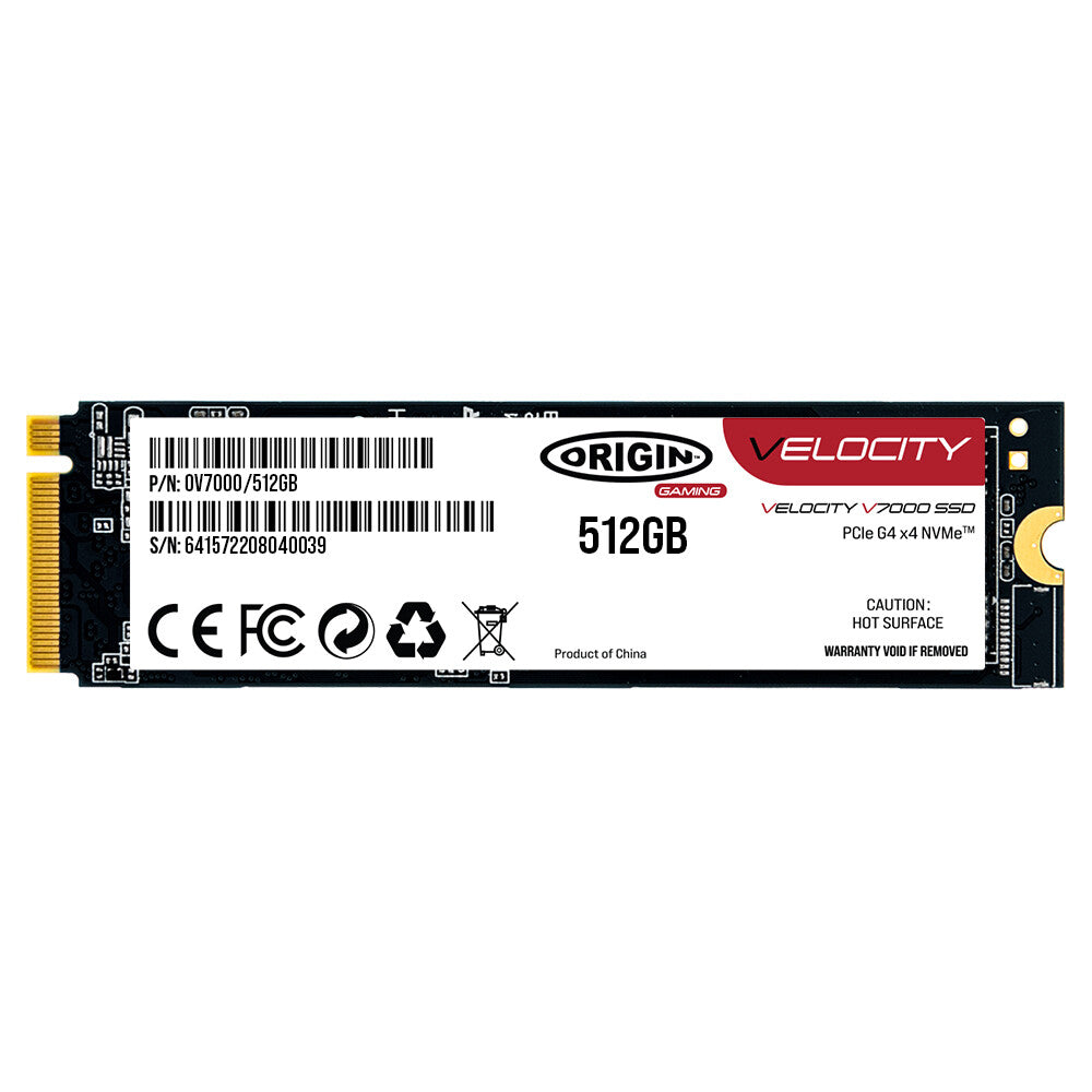 Origin Storage Velocity V7000 512GB PCIe 4.0 NVMe M.2 SSD