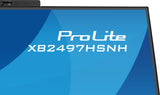 iiyama ProLite XB2497HSNH-B1 24IN IPS LCD 4MS 1920X1080 350CD/M2 HDMI/DP/USB 2 computer monitor 60.5 cm (23.8") 1920 x 1080 pixels Full HD Black