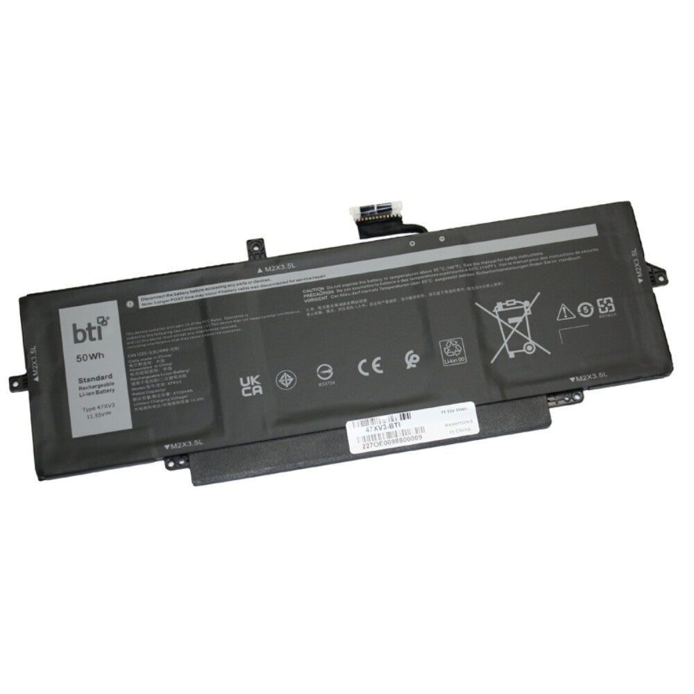 BTI CN-05Y3T9 compatible 50Wh 4-cell battery for DELL LATITUDE 9330