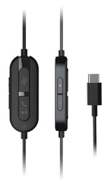 Creative Labs Chat USB Headset Wired Head-band Office/Call center USB Type-C Black