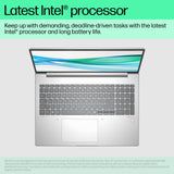 HP ProBook 460 G11 Intel Core Ultra 5 125U Laptop 40.6 cm (16") WUXGA 16 GB DDR5-SDRAM 512 GB SSD Wi-Fi 6E (802.11ax) Windows 11 Pro AI PC Silver
