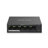 Mercusys (MS105GP) Switch de bureau Gigabit à 5 ports avec PoE+ à 4 ports, boîtier en acier