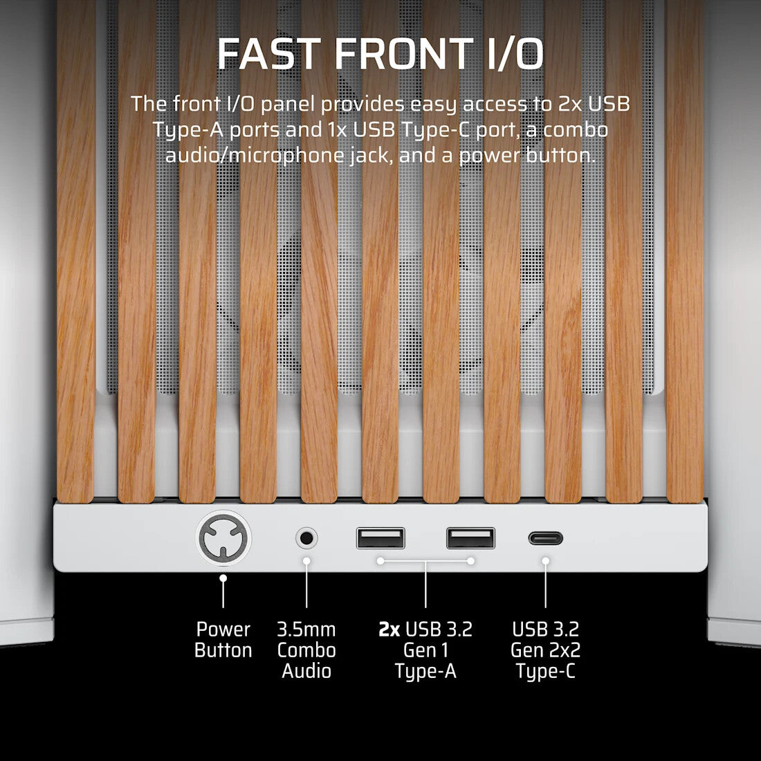 Corsair FRAME 4000D WOOD RS Midi Tower Wood, White