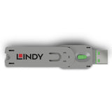 Lindy USB Type A Port Blocker Key, Green