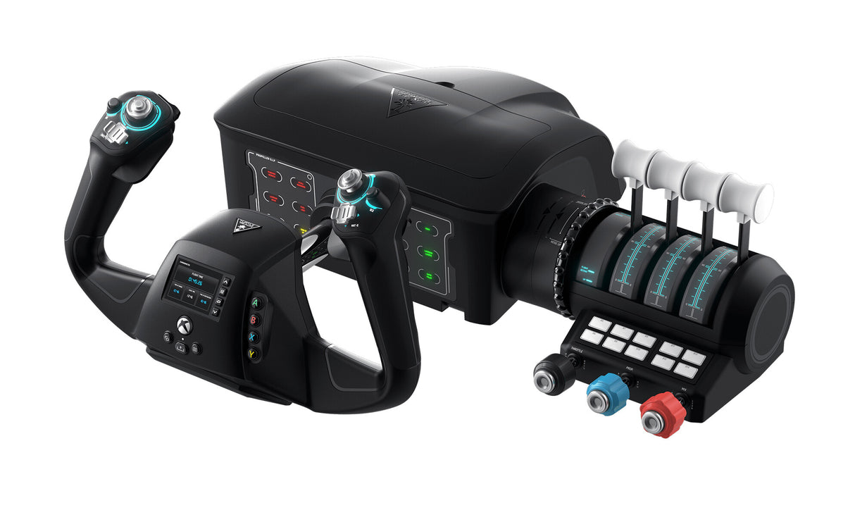Turtle Beach VelocityOne Flight Universal Control System with Yoke Handle, Throttle Quadrant, Trim Wheel and Rudder Controls - Xbox Series X or S, Xbox One and Windows