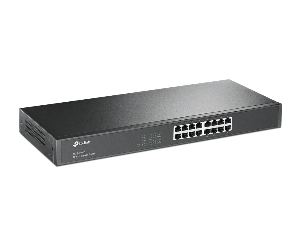 TP-LINK (TL-SG1016) Switch rackable non géré Gigabit 16 ports, boîtier en acier