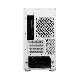Fractal Design Meshify 2 Mini (White TG) Estuche para juegos con ventana de vidrio transparente, Micro ATX, malla angular, USB-C, GPU de 331 mm y soporte para radiador de 280 mm