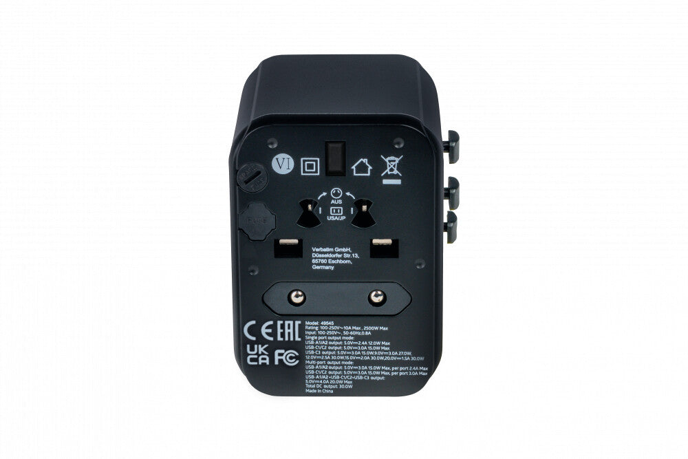 Verbatim 49545 power plug adapter Universal