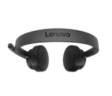 Lenovo Wireless VoIP Headset Head-band Office/Call center Bluetooth Black