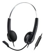 Genius HS-220U Headset Wired Head-band Office/Call center USB Type-C Black