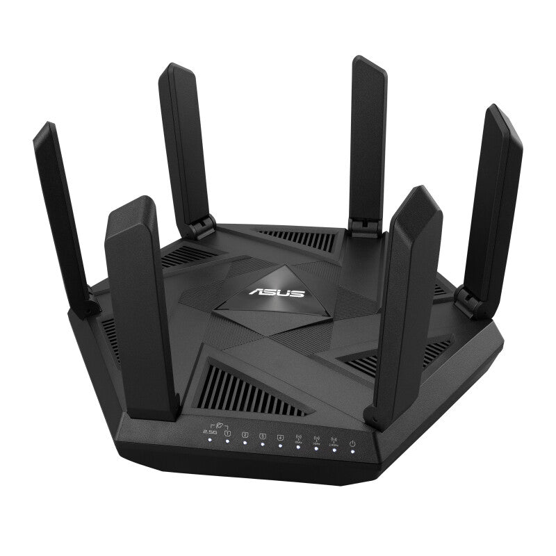 Asus (RT-AXE7800) Routeur tri-bande Wi-Fi 6E AXE7800, bande 6 GHz, WAN/LAN 2,5 G, USB, AiMesh, navigation sécurisée en un seul clic, sécurité améliorée