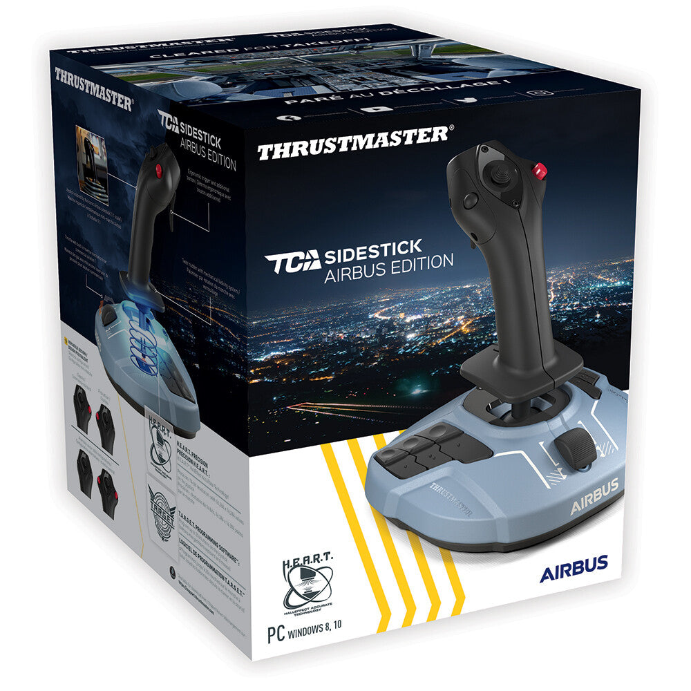 Thrustmaster TCA Sidestick Airbus edition Black, Blue USB Flightstick Analogue / Digital PC