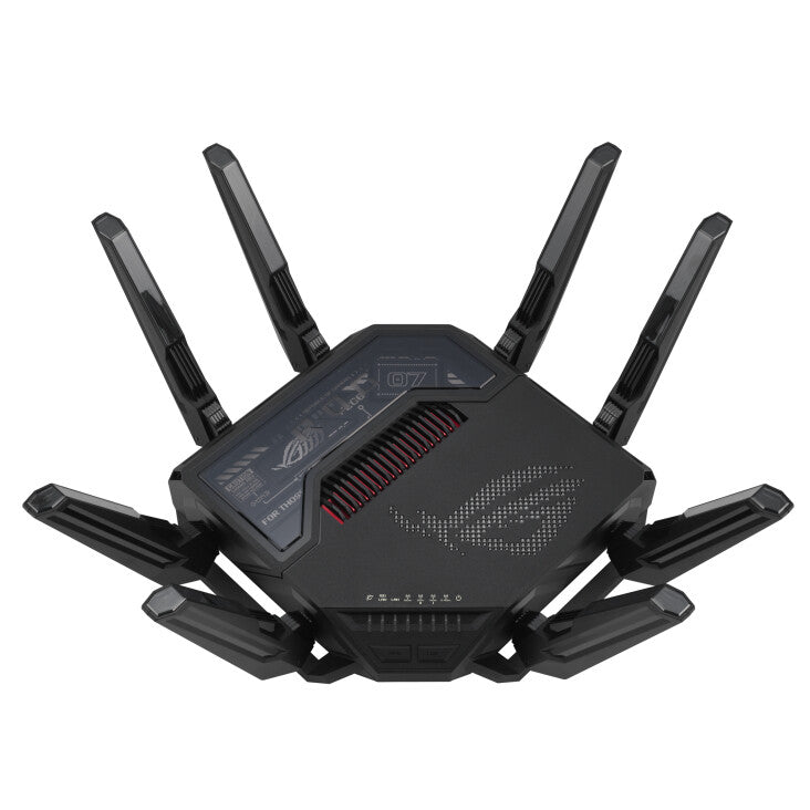 ASUS ROG Rapture GT-BE98 wireless router 10 Gigabit Ethernet Quad-band (2.4 GHz / 5 GHz-1 / 5 GHz-2 / 6 GHz) Black