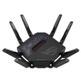 ASUS ROG Rapture GT-BE98 wireless router 10 Gigabit Ethernet Quad-band (2.4 GHz / 5 GHz-1 / 5 GHz-2 / 6 GHz) Black