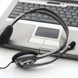 Casque filaire Logitech H111, son stéréo, prise audio 3,5 mm, microphone antibruit, noir