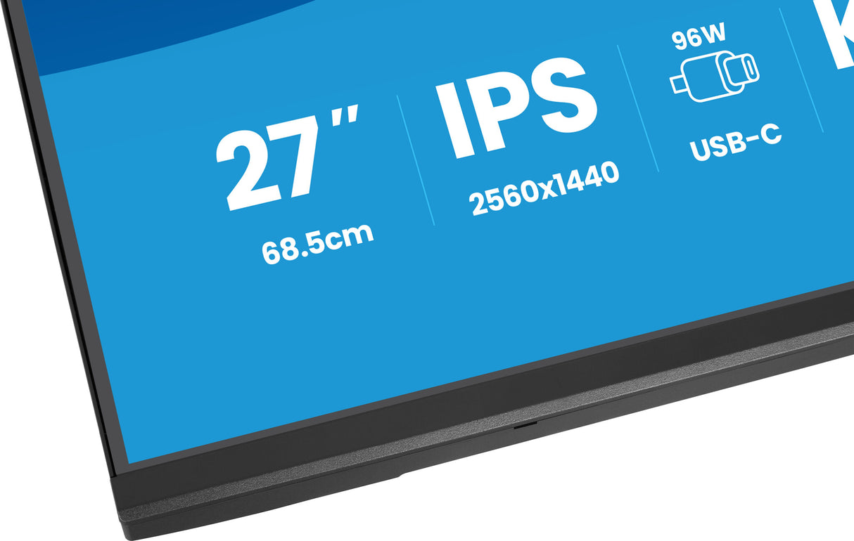 iiyama ProLite XB2797QSNPH-B1 27IN IPS LCD 4MS 2560X1440 350CD/M2 HDMI/DP/USB 2 computer monitor 68.6 cm (27") 2560 x 1440 pixels Quad HD Black