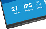 iiyama ProLite XB2797QSNPH-B1 27IN IPS LCD 4MS 2560X1440 350CD/M2 HDMI/DP/USB 2 computer monitor 68.6 cm (27") 2560 x 1440 pixels Quad HD Black