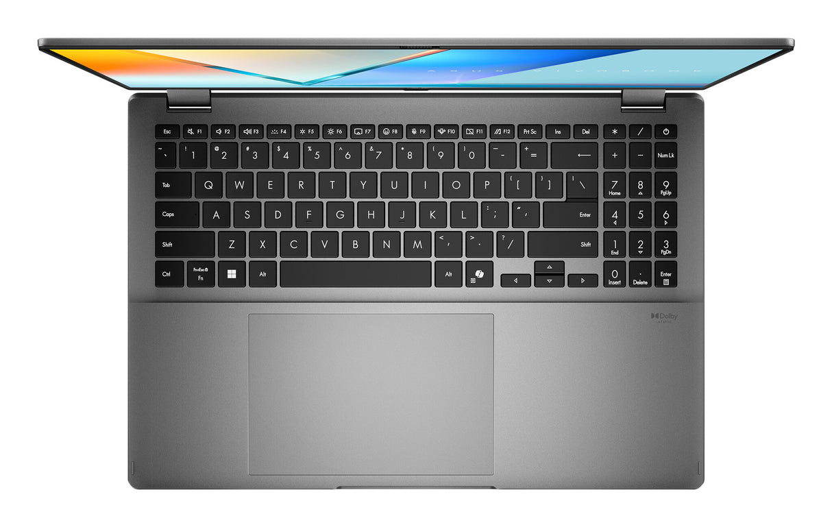ASUS Vivobook 16 Flip TP3607SH-RJ013W Copilot+ PC Intel Core Ultra 7 258V Hybrid (2-in-1) 40.6 cm (16") Touchscreen 3K 32 GB LPDDR5x-SDRAM 1 TB SSD NVIDIA® GeForce RTX™ 5050 Wi-Fi 7 (802.11be) Windows 11 Home Grey