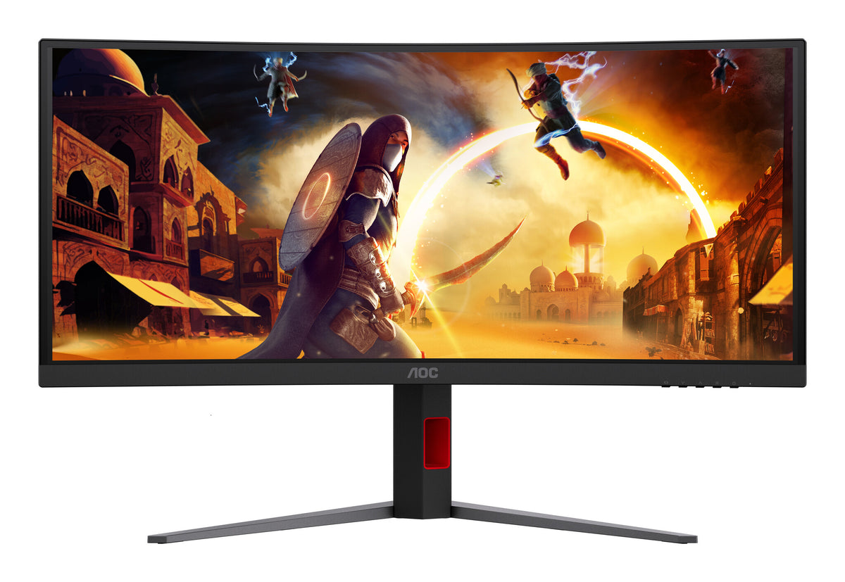 AOC G4 CU34G4ZCA computer monitor 86.4 cm (34") 3440 x 1440 pixels Wide Quad HD Black, Red