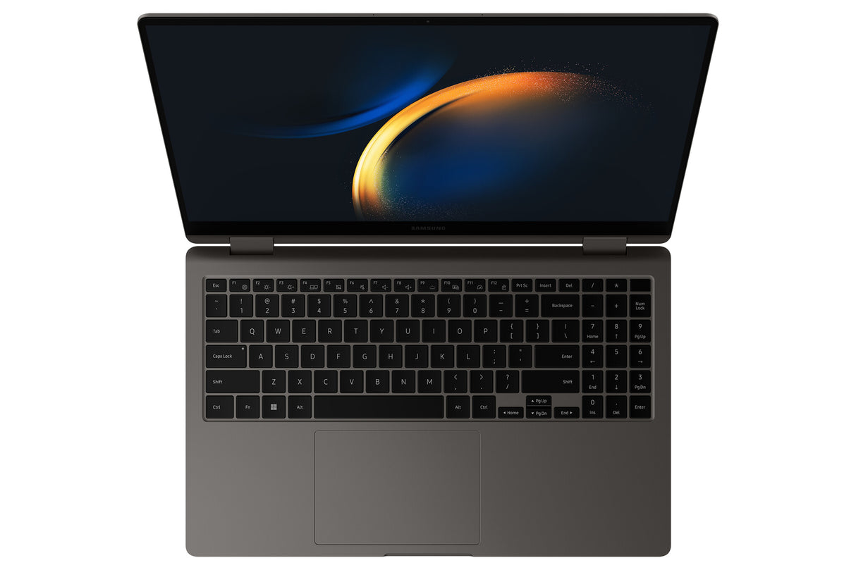 Samsung Galaxy Book3 360 Intel® Core™ i5 i5-1340P Hybrid (2-in-1) 39.6 cm (15.6") Touchscreen Full HD 8 GB LPDDR4x-SDRAM 256 GB SSD Wi-Fi 6E (802.11ax) Windows 11 Home Graphite