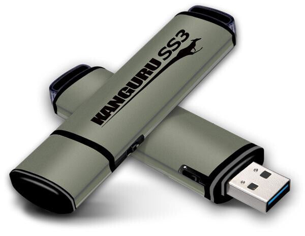 iStorage Kanguru SS3™ SuperSpeed USB3.0 32GB |Secure Flash Drive| Physical Write Protect Switch | Windows “Ready Boost” compatible | Simple Driverless Setup | Plug and Play