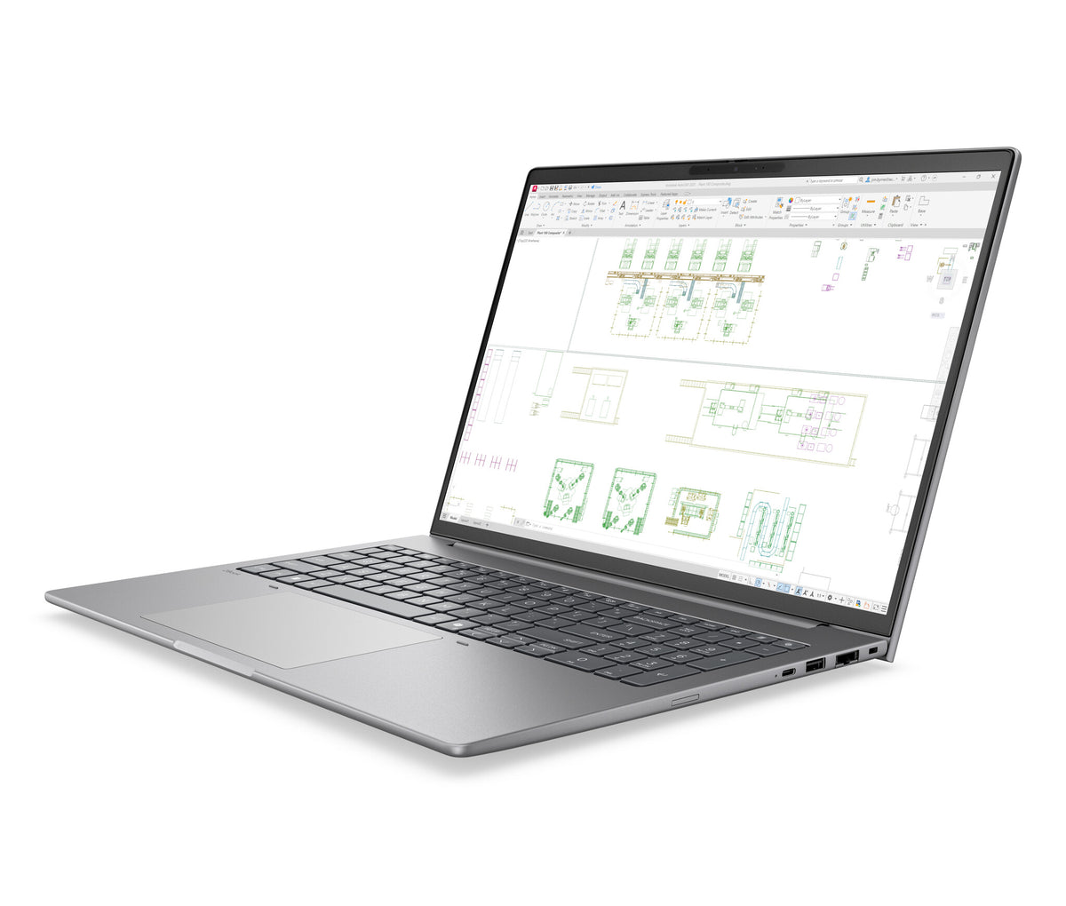 HP E82H8ET laptop Copilot+ PC 386H 40.6 cm (16") WUXGA 32 GB DDR5-SDRAM 1 TB SSD Wi-Fi 7 (802.11be) Windows 11 Pro AI Workstation, AI PC Silver