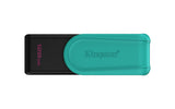 Kingston Technology DataTraveler 128GB Portable USB 3.2 Gen 1 Exodia S (Black/Turquoise)