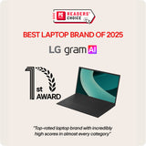 LG Gram 15Z80T-G 15.6" Hybrid AI Copilot+PC Laptop - AMD Ryzen 7 AI 350, 1TB SSD, 16 GB RAM - Black - [2025]