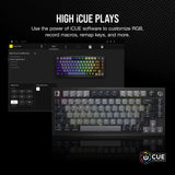 Corsair K65 PLUS WIRELESS keyboard Gaming RF Wireless UK English Black, Grey