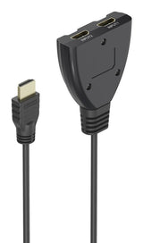 Hama 4K HDMI 2x1 Toggle Switch, 2x HDMI Socket - 1x HDMI Plug
