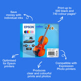 Epson Multipack 6-colours 250XL Violin Claria Photo HD Ink
