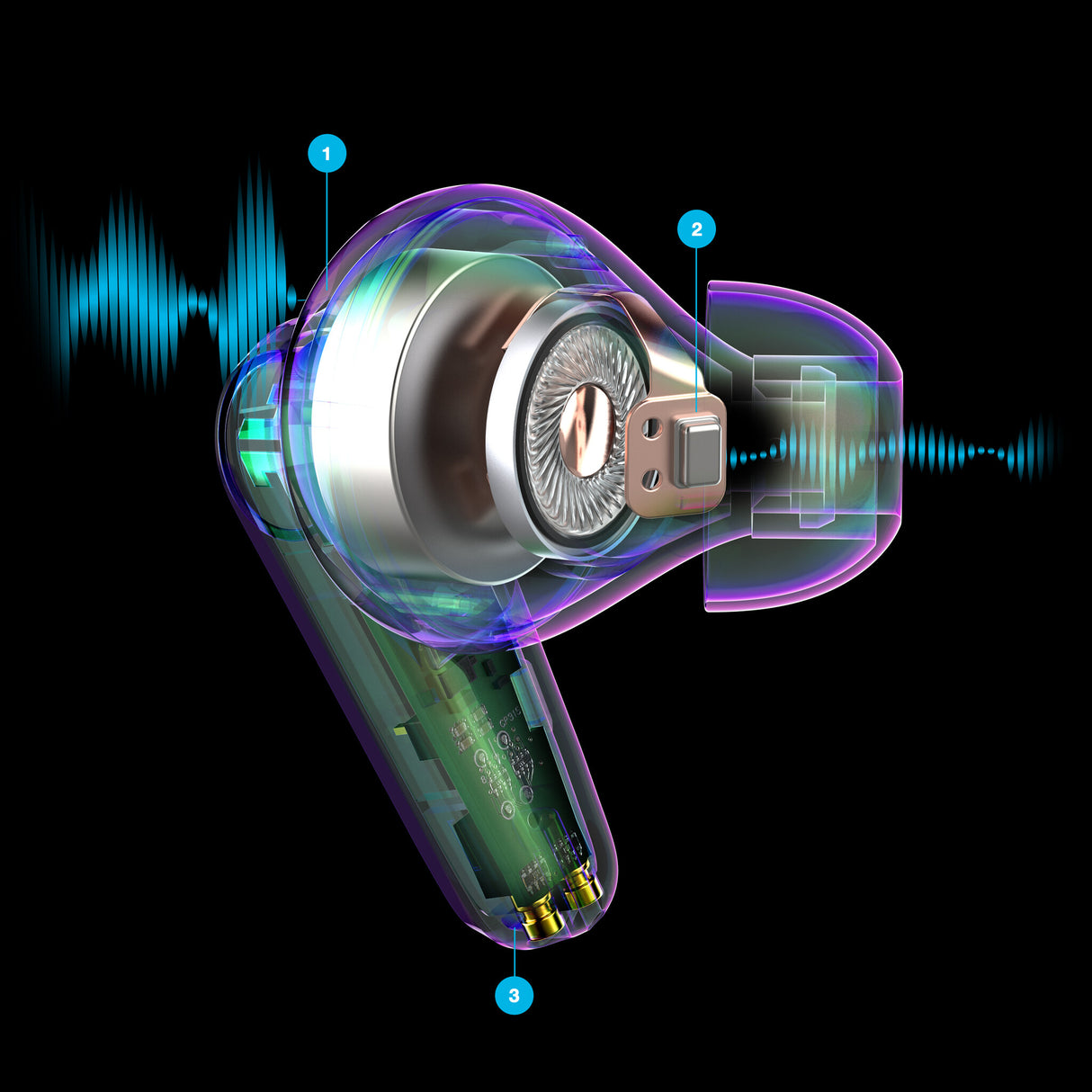 JLab Go Pods ANC Headset True Wireless Stereo (TWS) In-ear Calls/Music Bluetooth Lilac