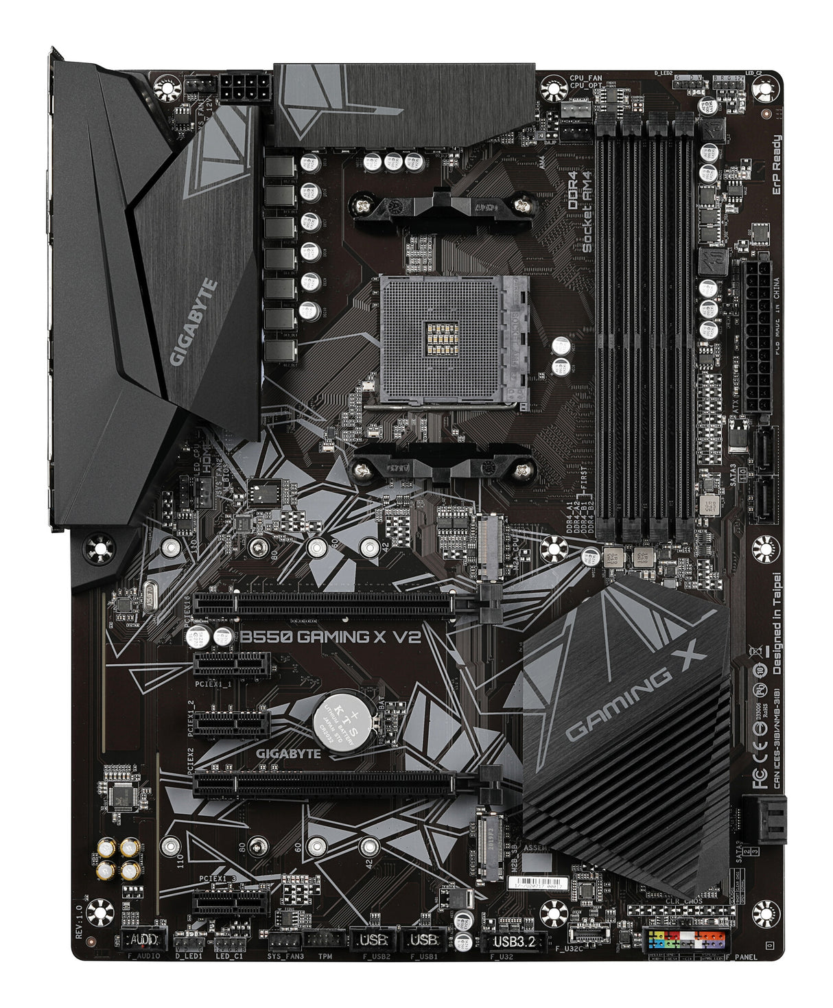 Carte mère Gigabyte B550 GAMING X AMD Socket AM4 ATX DVI/HDMI double M.2 USB 3.2 Gen2