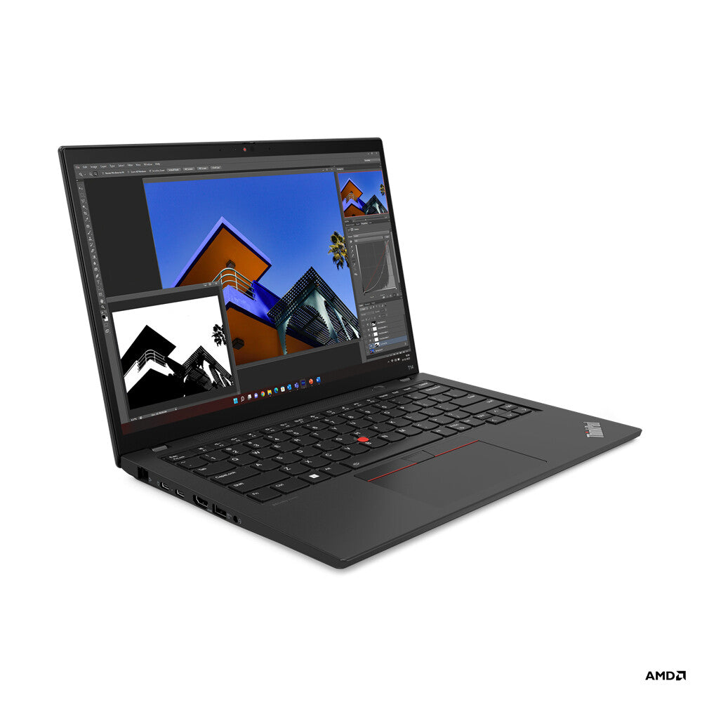 Lenovo ThinkPad T14 Gen 4 (AMD) AMD Ryzen™ 7 PRO 7840U Laptop 35.6 cm (14") WUXGA 16 GB LPDDR5x-SDRAM 512 GB SSD Wi-Fi 6E (802.11ax) Windows 11 Pro UK English Black