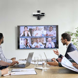 StarTech.com Floating Wall-Mounted AV Shelf, Adjustable Height Shelf For Under TV, Organize A/V Equipment On Black Tempered Glass Shelf